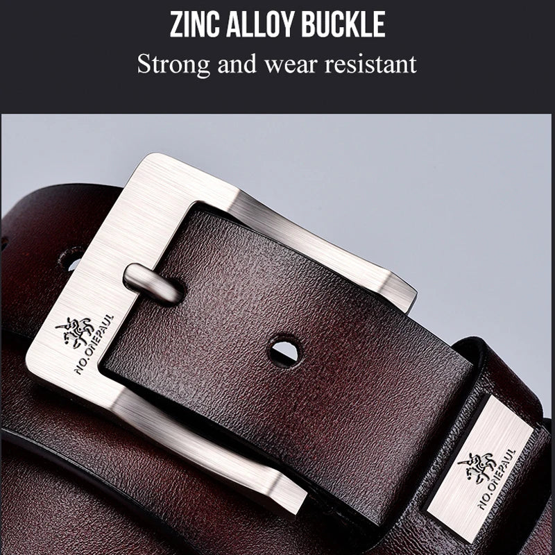 2023New Men's Cow Leather Belts Luxury Strap Male Belts For Fashion