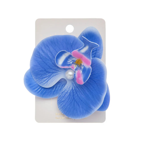Artificial Orchid Flower Hair Clips for Woman