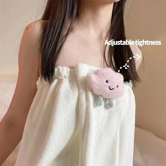 Cartoon Bath Skirt Household Non-Linting Large Towel Absorbent