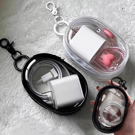 Portable Mini Clear Zipper Storage Bag Multifunctional Storage Bag