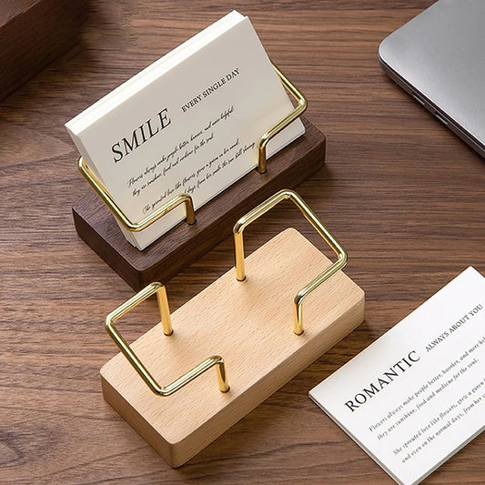 Business Card Holder Organizer Office Desk Display Stand Memo Counter