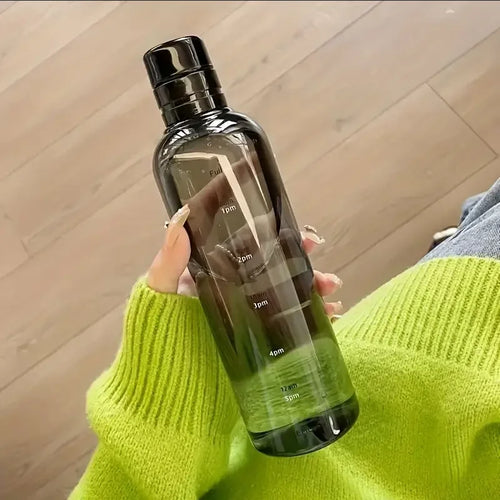 500ml Elegant Leakproof Water Bottle with Time Scale Stay Hydrated
